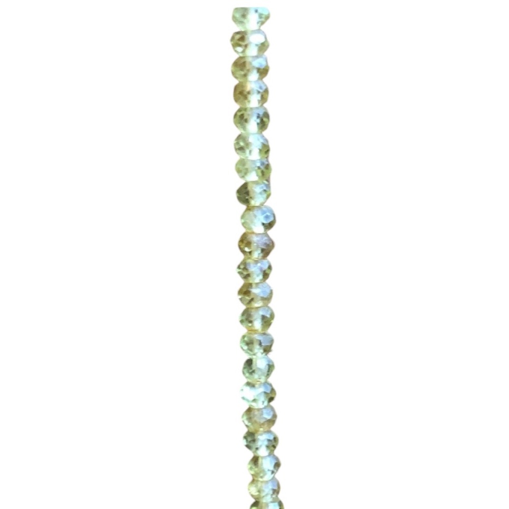 OOAK Stunning Calming, Renewal Peridot necklace with Citrine Briolettes - Picture 9 of 11